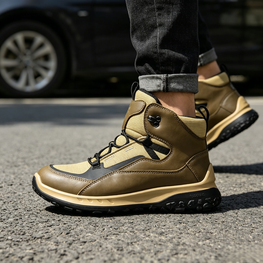Streetwear Brand Shoes - Wysokie skórzane buty męskie luksusowej marki,