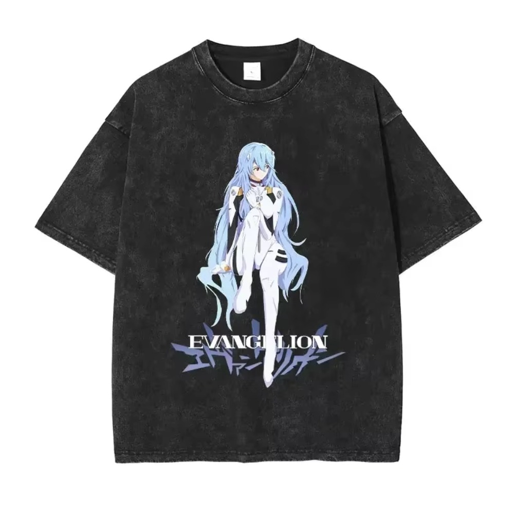Streetwear Brand Shoes - Męskie koszulki oversize Odzież EVA Anime