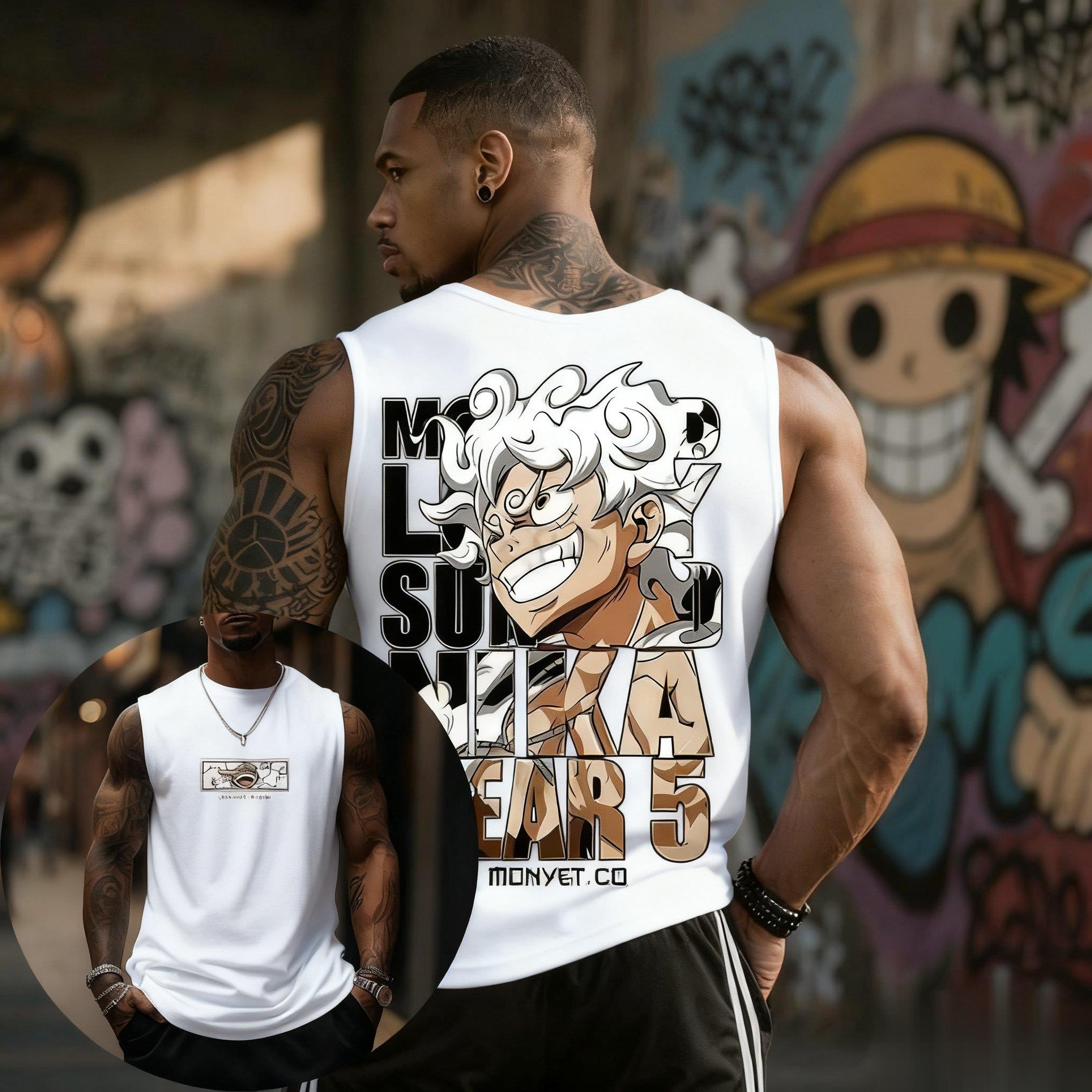 Streetwear Brand Shoes - Męska koszulka bez rękawów One Piece