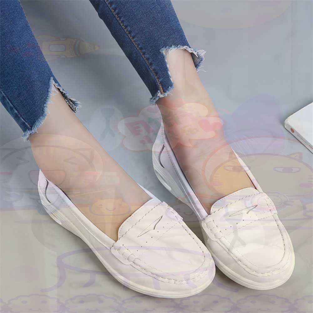Streetwear Brand Name - Miękkie wsuwane buty damskie w dużych