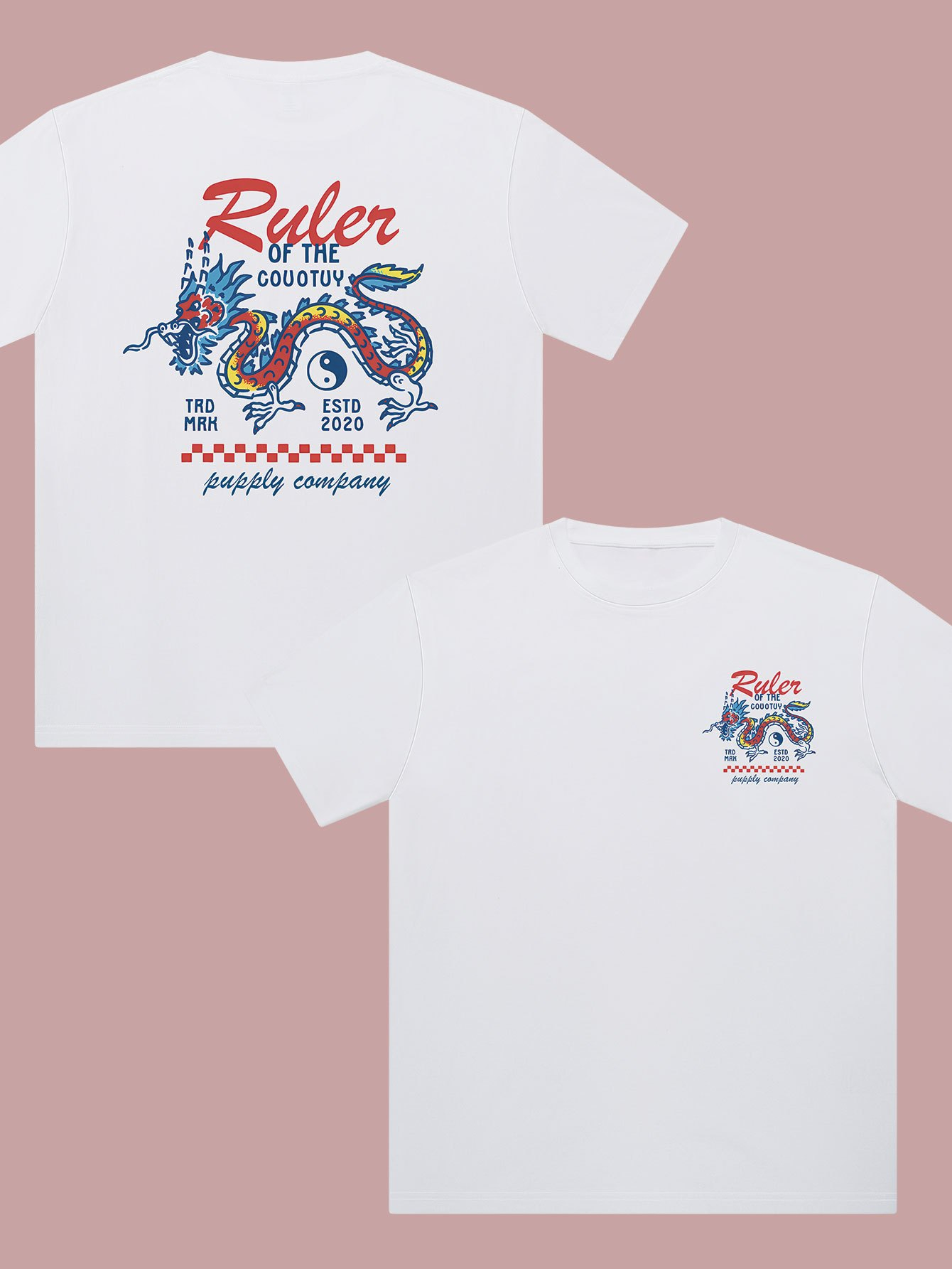 Streetwear Brand Tees - Koszulka z nadrukiem Tai Chi Dragon