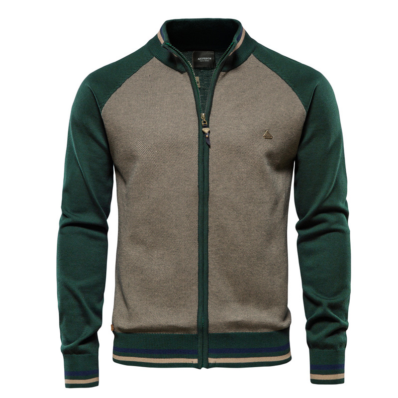 Streetwear Brand England - Kardigan męski łączony, streetwearowy, casualowy, wysokiej