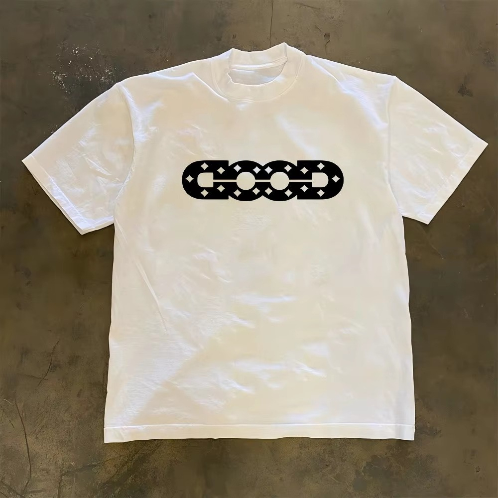 Good Streetwear Brand - Dobre logo Biała koszulka Y2K Street