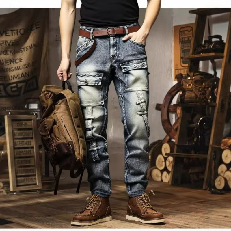 Męskie spodnie z efektem znisz – Europe Streetwear Brand recenzja i cena