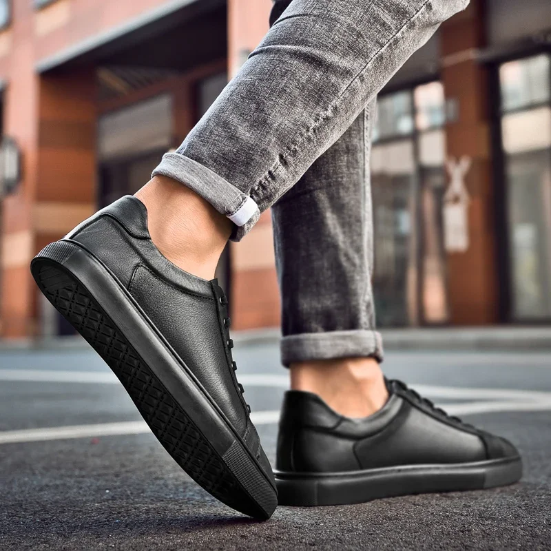 Męskie buty z prawdziwej skóry – Streetwear Brand Shoes recenzja i cena