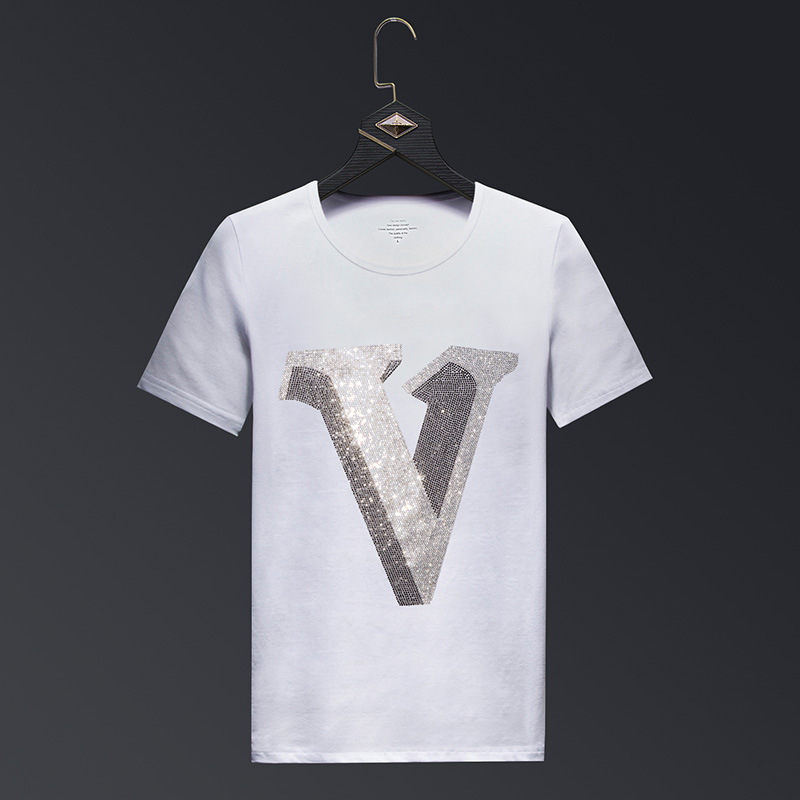 2025 Letter Rhinestones T Shir – Streetwear Brand England recenzja i cena