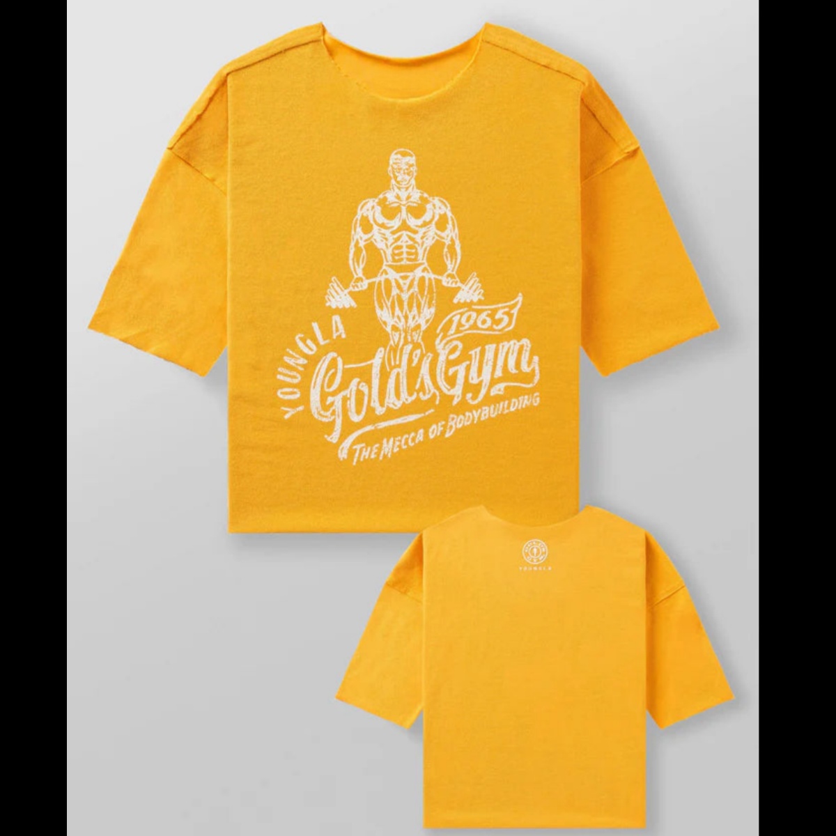 Żółta koszulka sportowa z graf – Yellow Streetwear Brand recenzja i cena