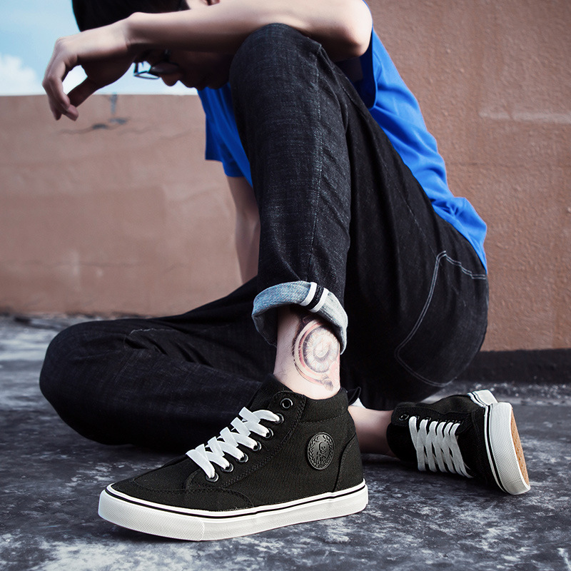 Męskie wysokie obuwie moda płó – Streetwear Brand Shoes recenzja i cena
