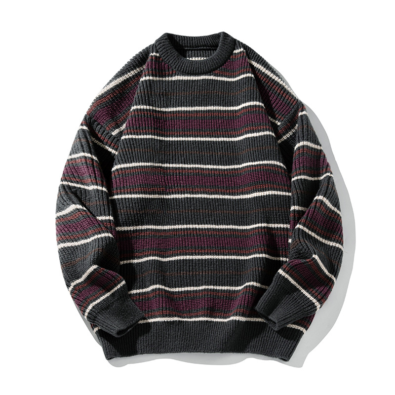 Koreański sweter w paski w sty – Streetwear Brand England recenzja i cena